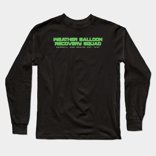 Weather Balloon Recovery Squad Long Sleeve T-Shirt by Brightfeather